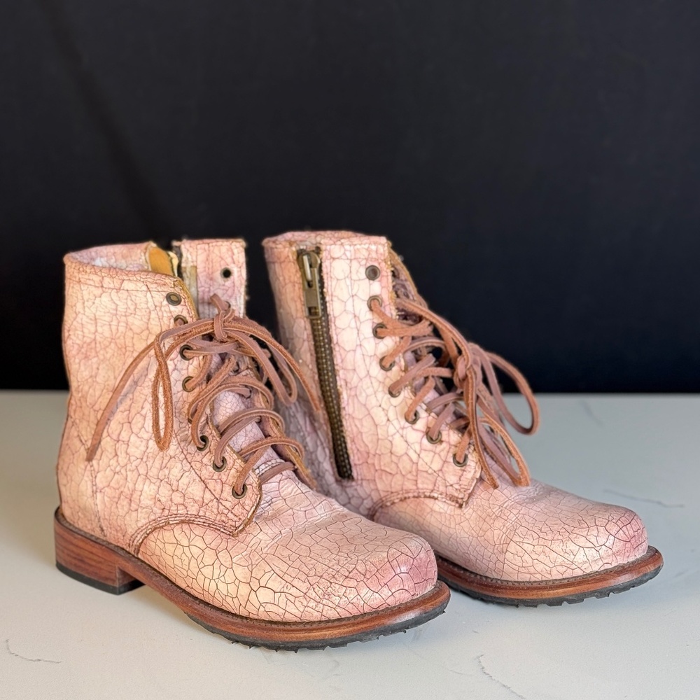 FreeBird MANCHESTER boots MULTI PINK size 9 combat boots